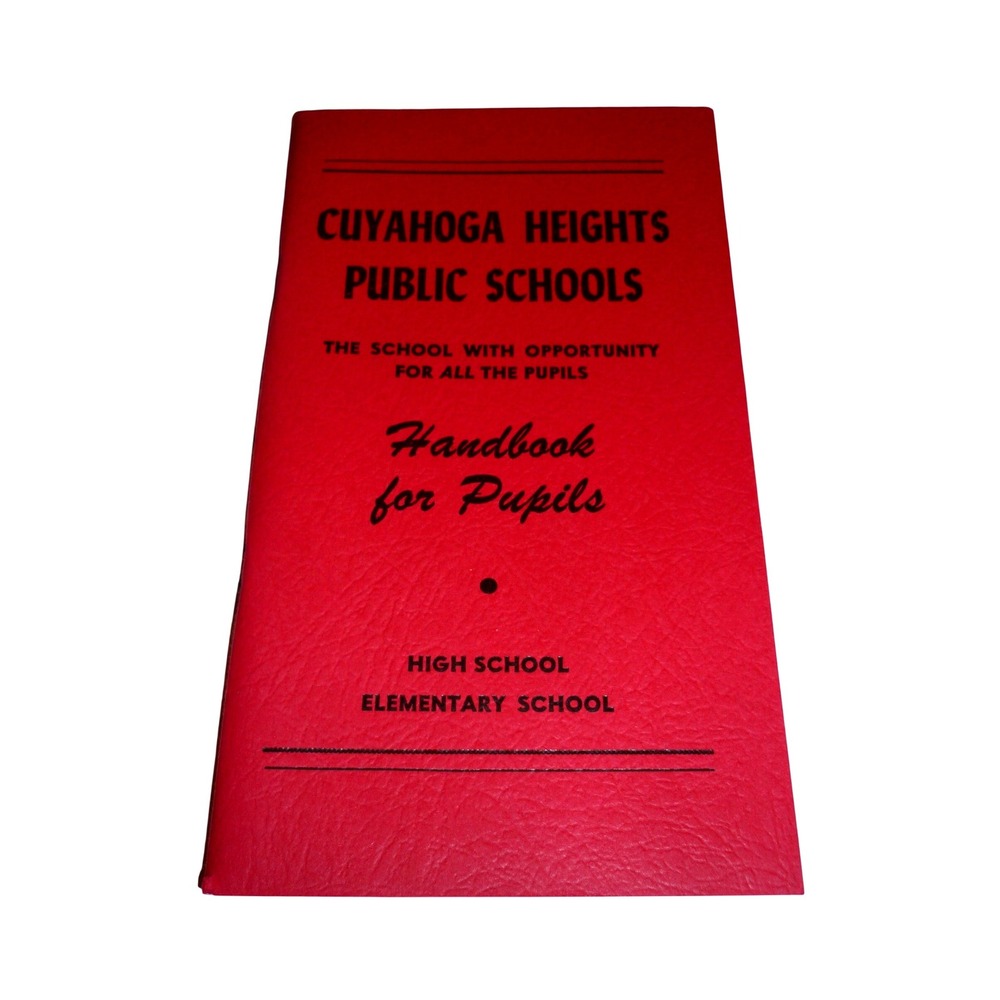 Vintage 1966 Cuyahoga Heights Public Schools Pupil Handbook Ohio Ephemera